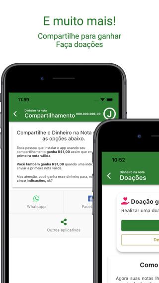 Dinheiro na Nota (cashback) — captura 4